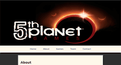 Desktop Screenshot of 5thplanetgames.com
